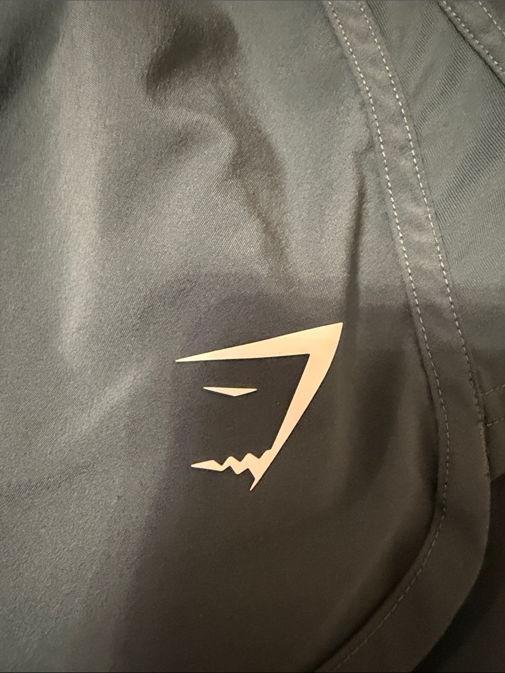 Gymshark Women's Blue/Green Athletic Shorts - Picture 3 of 6